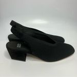 Eileen Fisher  Vasa stretch knit slingback pumps black size‎ 11 Photo 3