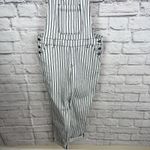 Judy Blue Women's Pinstripe White Boyfriend Casual Statement Overalls Size XL Photo 4