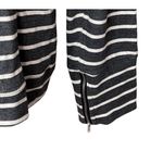 Pixley by Stitch Fix Grey Striped Military Moto Zipper Jacket XL Asymmetrical Gray Photo 11