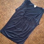 Wilfred  Aritzia Scoop Neck Ruffle Tank in Black - size XS Photo 0