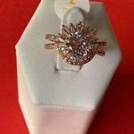 Bomb Party RBP6382 “Living The Life” Diamond CZ on Rose Gold Size 7 Ring NWT Photo 0
