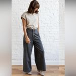 Grade & Gather  denim wide leg dark gray wide leg jeans high waist M casual fall Photo 1
