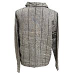 Chicos Design Size 1 US S Linen Button Front Shirt Top Grey Striped TINY FLAW Gray Photo 1