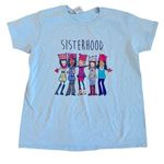 Gildan Sisterhood Women's Movement T-shirt Tee Light Blue Size Medium 100% Ultr… Photo 0