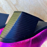 Nine West  Pink Metallic Glitter Cowboy Western Boots Size 7.5 Photo 9