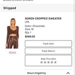 LPA Revolve  sorren cropped sweater XS Photo 4