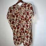 Roommates  Kimono M Antique Floral Roses‎ Woven Cover Up Casual Boho Whimsigoth Photo 3