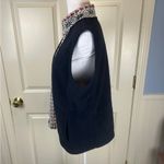 L.L. Bean Snowflake Fleece Vest Black Nordic Fair Isle NWT Photo 3