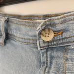 Kensie The Kaya High Waist Raw Hem Wide Leg Jeans Light Blue Ankle Sz 10/30 Photo 5