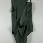 Wild Fable NWT Olive Green Open Back Bodysuit Photo 3
