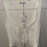 ZARA  Bow Tank Top White Photo 0