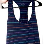 Athleta  Women's Athletic Racerback Tank Top Striped - Navy and Multicolor Size M Photo 1