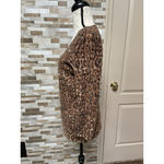 Classiques Entier  Brown Animal Print Silk Cashmere Blend Cardigan Sweater Sz L Photo 6