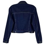 Carolina Blues Denim Jean Jacket Size S Blue Dark Wash Classic Western Y2K Ranch Photo 2