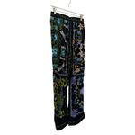 Farm Rio Winter Garden Wide Leg Pants Black Multi Size M Photo 6