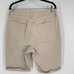 NYDJ  Briella Straight Leg Lift Tuck Technology Jeans Shorts 11" Beige Size 14 Photo 3