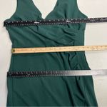 WOOSEA Women Sleeveless V Neck Split Long Dress, DARK GREEN, Size XL, Green Photo 9