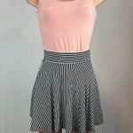 Decree Black & White Striped Skirt Photo 5