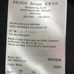 ESCADA Women’s Black Short Sleeve Dress Large with Leather Photo 8