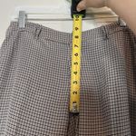 Joie  Plaid 100% Silk Alessandra Black White Straight Leg Dress Pants Size 4 Photo 9