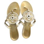 Jack Rogers Gold GEORGICA Jelly Sandals size 10 Photo 7