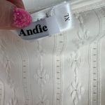 ANDIE NWT  Swim The 90s High Waisted Bottom Coco Cream Eyelet Size XL NEW Photo 7