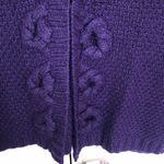 Oscar de la Renta Vintage  Purple Cashmere Plunge Neckline Sweater Size M Photo 3