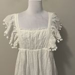 Lulus Chasing Summer White Swiss Dot Tie Back Maxi Dress Photo 5