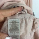 Free People  Emma’s Pink Embroidered Long Sleeve Cut Out Swing Mini Dress Small Photo 5