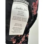 Another Love Womens Black Floral Velvet Long Sleeve Blouse Size S NWT Feminine Photo 6