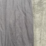 LOGO By Lori Goldstein  Dress Gray‎ Midi Womens Medium Short Sleeve Tiered Casual Photo 4