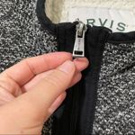 Orvis  Black White Quarter Zip Pullover Sweater Womens L Sherpa Lined Cabincore Photo 5