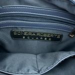 Sondra Roberts  Squared navy puff quilted crossbody bag purse gold hardware Photo 3