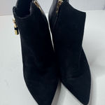 Marc Fisher  Black Suede Ankle Booties Size 5.5M Photo 0
