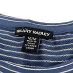 Hilary Radley  Dress‎ Medium Blue Striped Short Sleeve Workwear Classic Photo 3