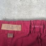 Judy Blue  Jeans Women Sz 29 Red Garment Dyed Drawstring High Waist Tapered Denim Photo 3