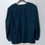 Pendleton  vintage virgin wool teal blue single breasted long sleeve blazer 22W Photo 2
