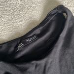 ZARA Stunning Used / Worn Black Slinky Sleeveless Bodysuit Photo 4