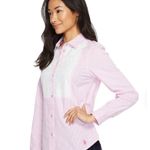 U.S. Polo Assn. Pink Pinstripe Lace Button Down Shirt M Photo 1