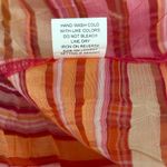 Valerie Stevens Valerie Steven’s Women Top 3X Colorful Button Up Sheer Whimsical Abstract Artsy Photo 11