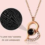 Breezy Valley To My Wife Ceramic Box & I Love You Heart Necklace In Gift Box NWT Photo 2