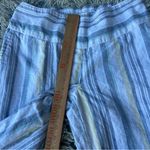 C EST 1946 Pants Womens Large Stripe Stretch Wide Leg Elastic Waist Blue Photo 5