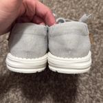 Hey Dude Women's Wendy Size 8 Light Grey Slub Canvas | Womens Slip on Gray Photo 4