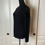 Rock & Republic  BLACK COLD SHOULDER CUT OUT LONG SLEEVE BLOUSE Photo 1