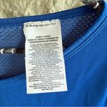 Nike  Dri-Fit Royal Blue White Women's Long Sleeve Top Small Photo 2