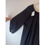 Vitamin A  'Costa' Cover-Up Tunic Shirt, Cotton Crinkle, Black Sz S NWT $128 Photo 11