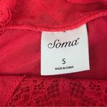 Soma Y2k Retro Red Lace Trim Camisole Blouse Witchy Vampy Goth Romantic Preppy S Photo 9