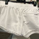 O'Neill O’NEILL white lace elastic waist tie swimsuit short EUC Photo 6