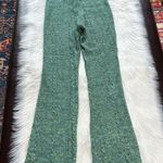ZARA  Green Marl Knit Flare Leg Pants Photo 7