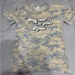 Camo Stay True to Your Roots Top Green Photo 0
